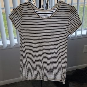 GAP Favorite Favori black & white striped top sz S